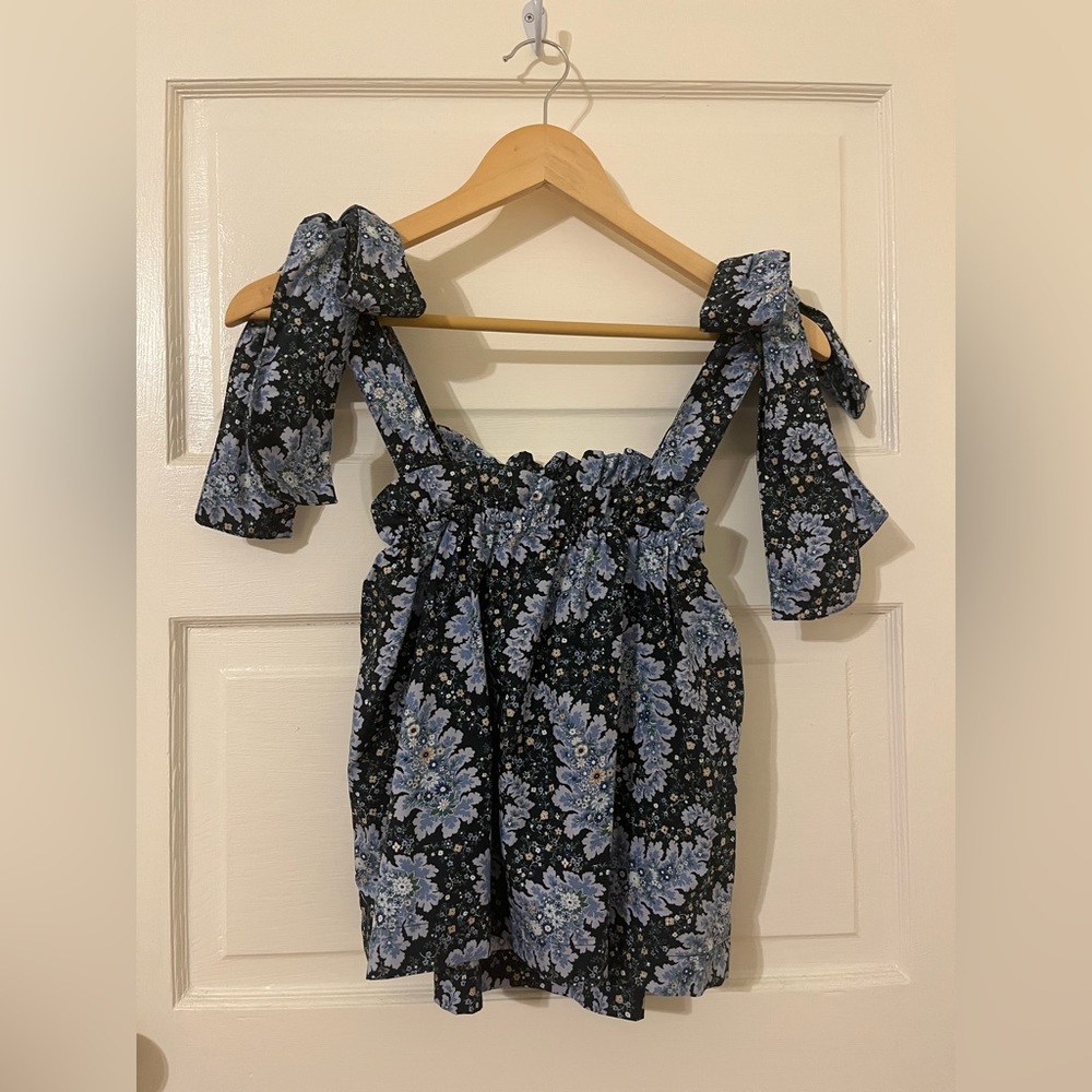 J. Crew Collection tie-shoulder tank in Ratti® Pacific paisley